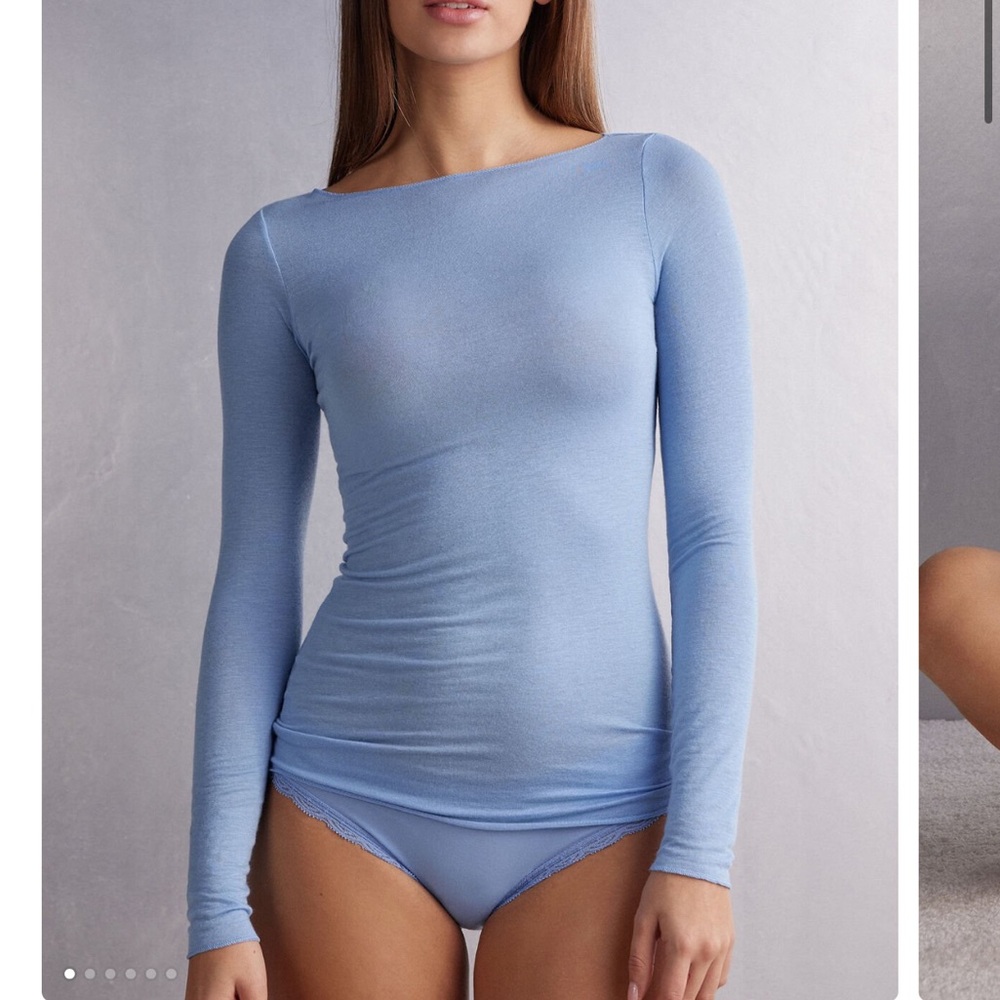 Intimissimi boat neck long sleeve top, size xs